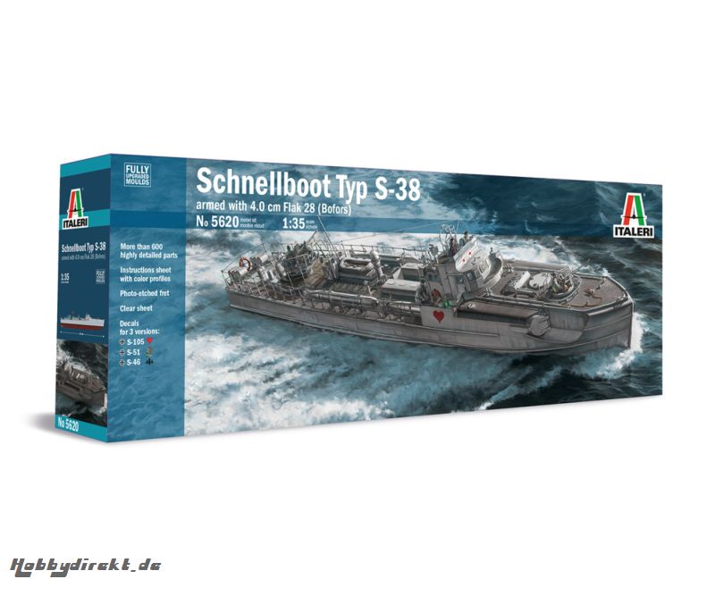 1:35 Schnellboot Typ S-38 /4.0cm Flak 28 Carson 5620 510005620