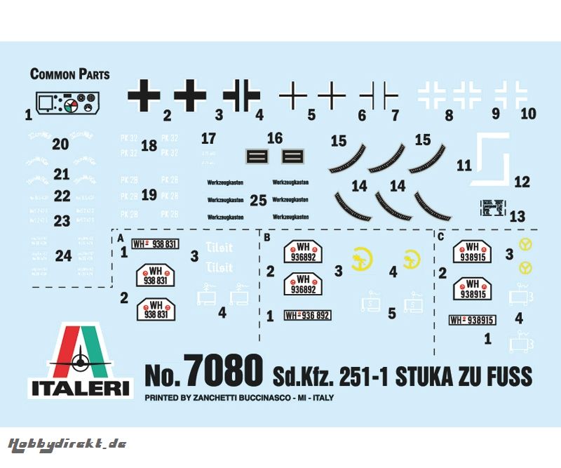 1:72 Sd.Kfz. 251/1 Stuka Zu Fuss Carson 7080 510007080