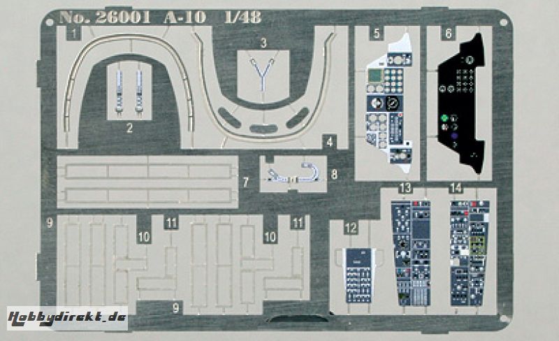 1:48 SUPER DETAIL SET: A-10 A Carson 26001 510026001