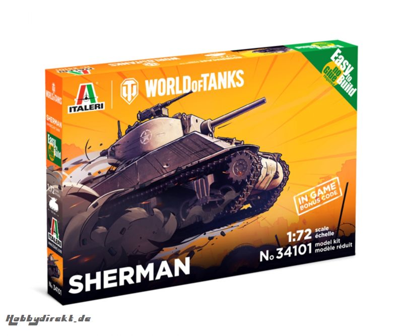 1:72 Sherman WoT Fast Assembly Kit Carson 34101 510034101