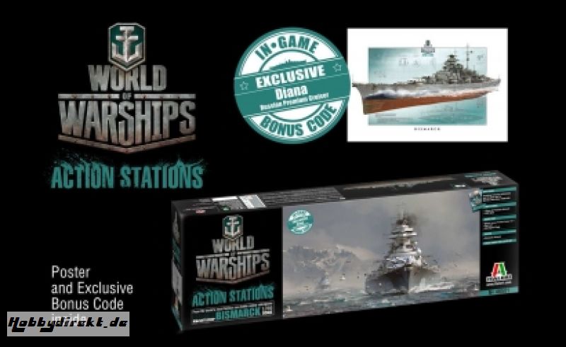 1:700 Bismarck - World of Warships Carson 46501 510046501