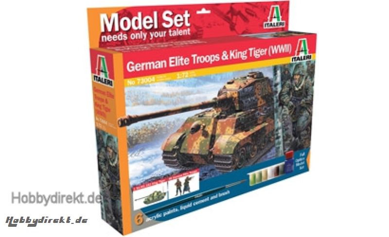 1:72 IT Königstiger&Fig.Dt.Trupp Mod.Set Carson 73004 510073004