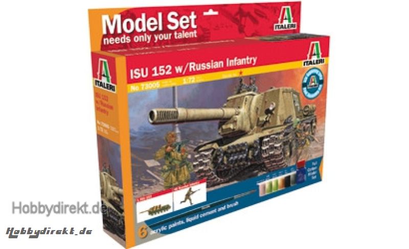 1:72 IT ISU-152&Fig.Rus.Infantry Mod.Set Carson 73005 510073005