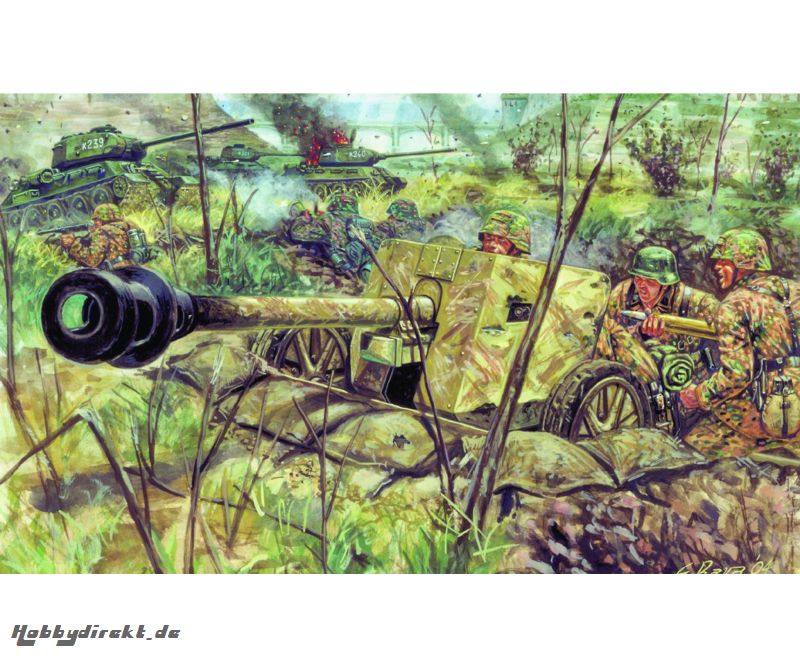 1:72 WWII dt. Panzerabwehrkanone Pak 40 Carson 106096 510106096