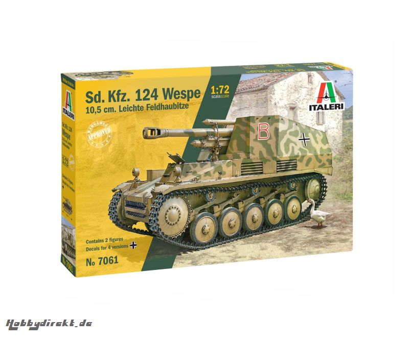 1:72 Sd.Kfz.124 Wespe 10.5cm Carson 107061 510107061