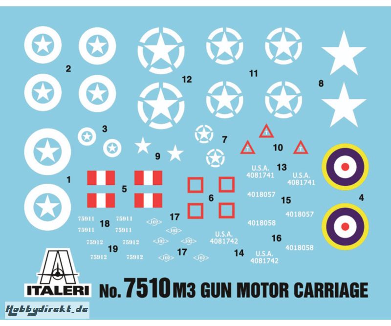 1:72 M3 75mm Half Tank Carson 107510 510107510