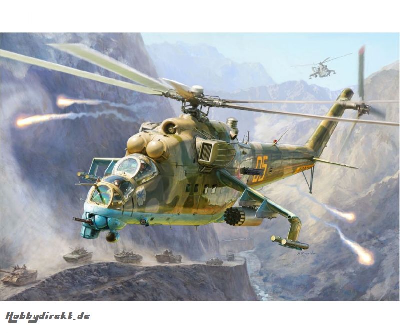 1:48 MIL Mi-24V/VP(HIND)Combat Helicopt. Carson 4823 530004823