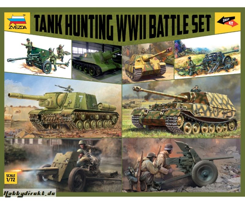 1:72 WWII Battle Set Tank Hunting Carson 5204 530005204