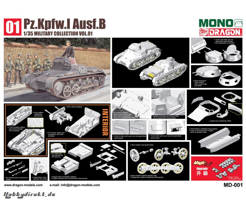 1:35 Pz.Kpfw.I Ausf.B w/Interior Carson 1 540000001