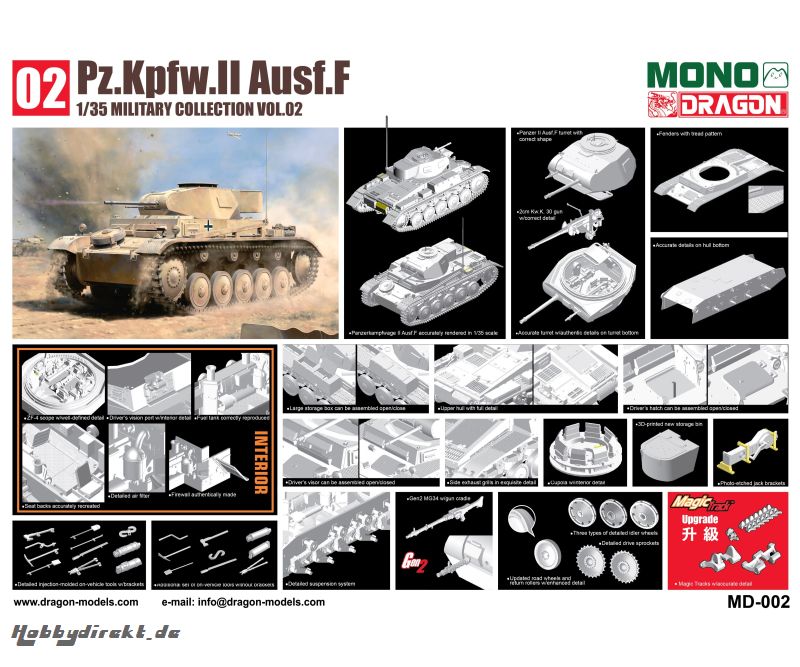 1:35 Pz.Kpfw.II Ausf.F Afrika Korps Carson 2 540000002