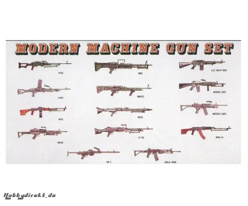 1:35 Modern Machine Gun Set Carson 3806 540003806