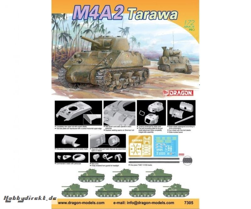 1:72 M4A2 Tarawa Carson 7305 540007305