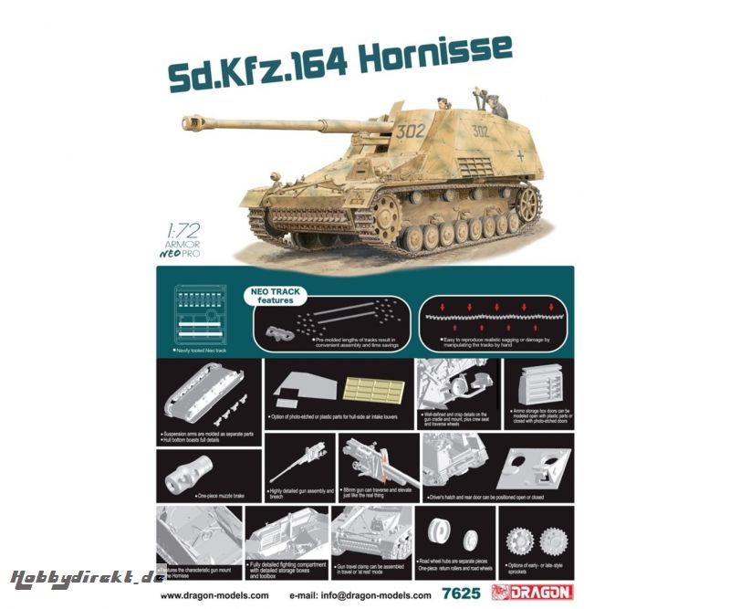 1:72 Sd.Kfz.164 Hornisse w/NEO Track Carson 7625 540007625