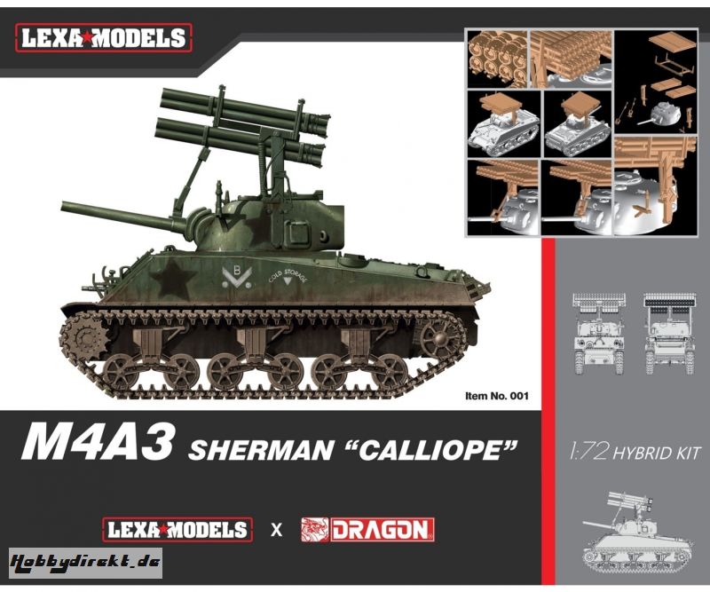 1:72 M4A3 Sherman Calliope Carson 7677 540007677