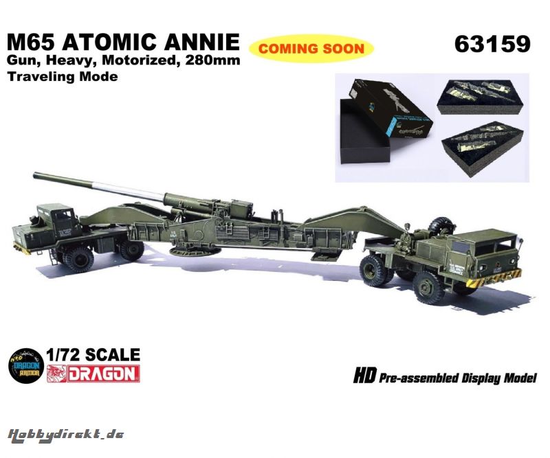 1:72 M65AtomicAnnieGun,Heavy(TravelingMo Carson 63159 540063159