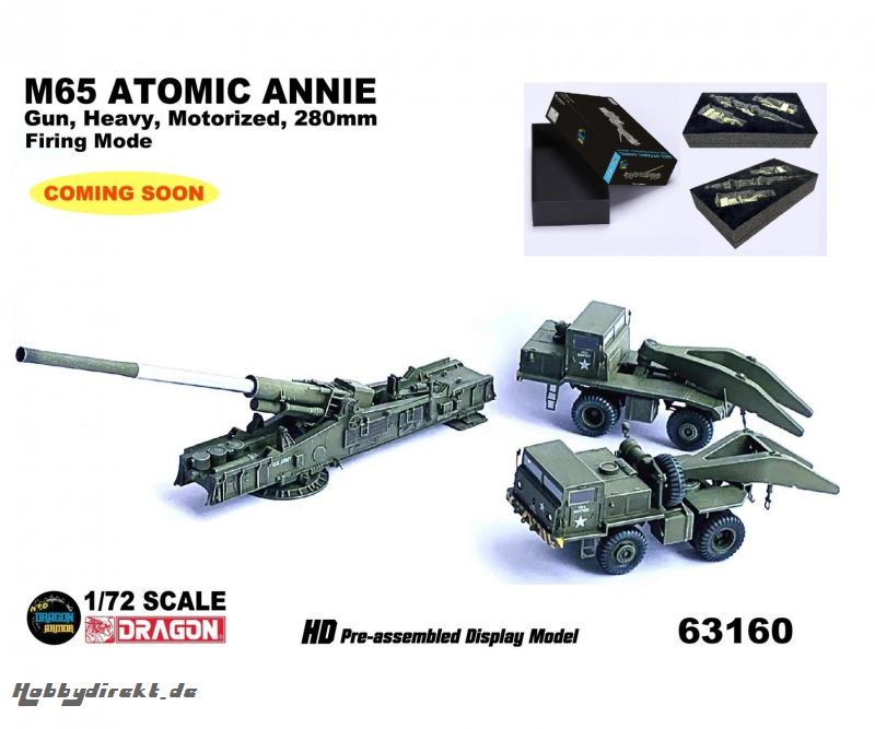 1:72 M65AtomicAnnieGun,Heavy,FiringMode Carson 63160 540063160