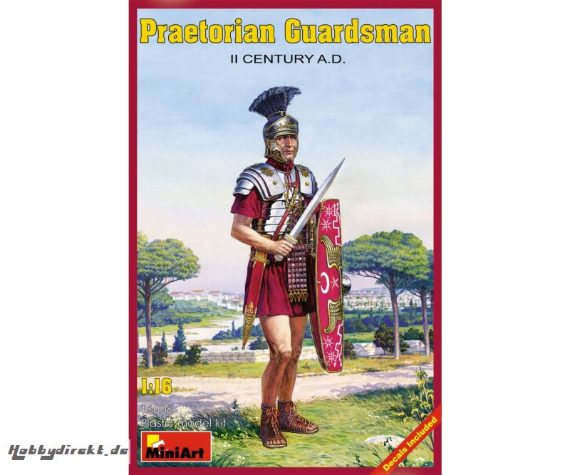 1:16 Fig. Preatorian Guardsman 2.Jh AD Carson 16006 550016006