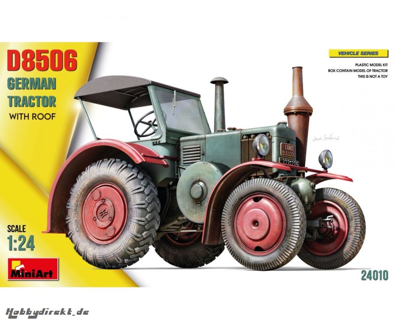 1:24 Dt. Traktor D8506 m. Kabinendach Carson 24010 550024010