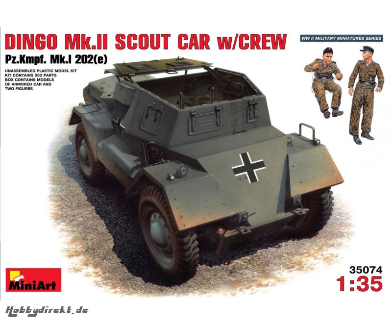 1:35 Dt. Dingo Mk II Pz.Kpfw.Mk.1 202e Carson 35074 550035074