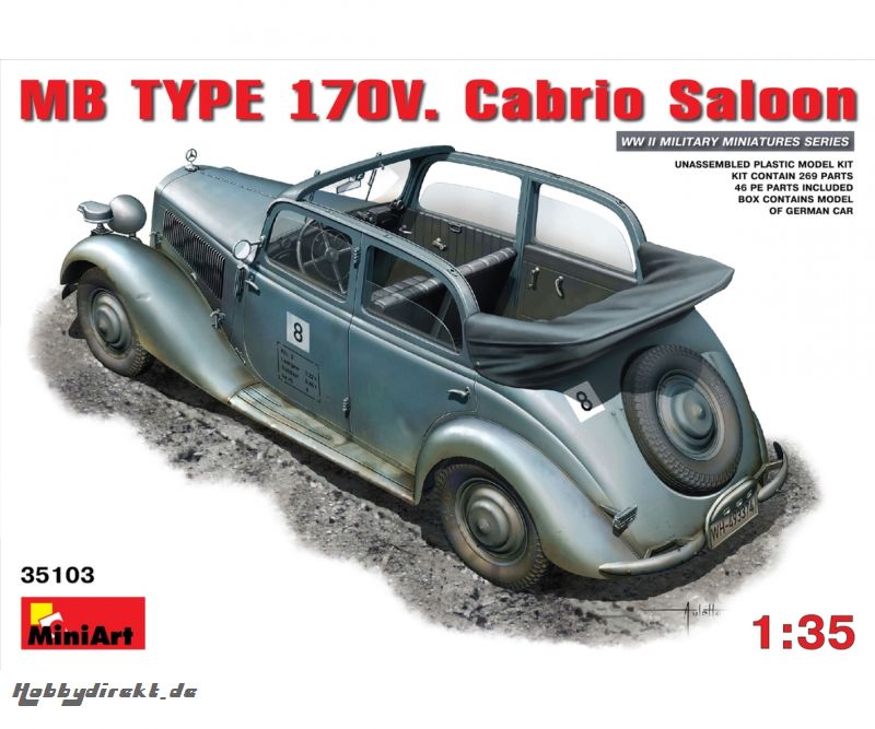 1:35 Kraftfahrzeug TYPE 170V Cabrio Carson 35103 550035103