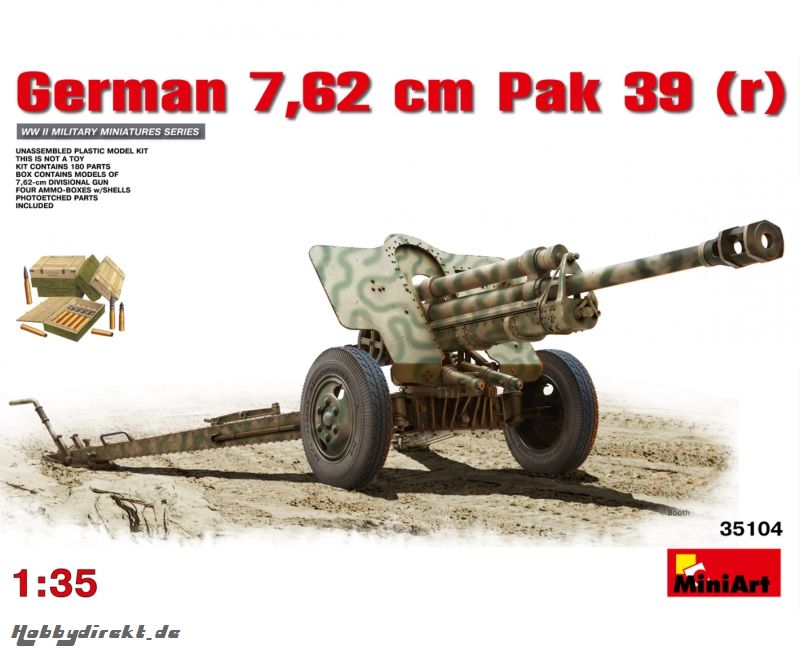 1:35 Dt. PaK 39 (r) 7,62 cm F.K. Carson 35104 550035104