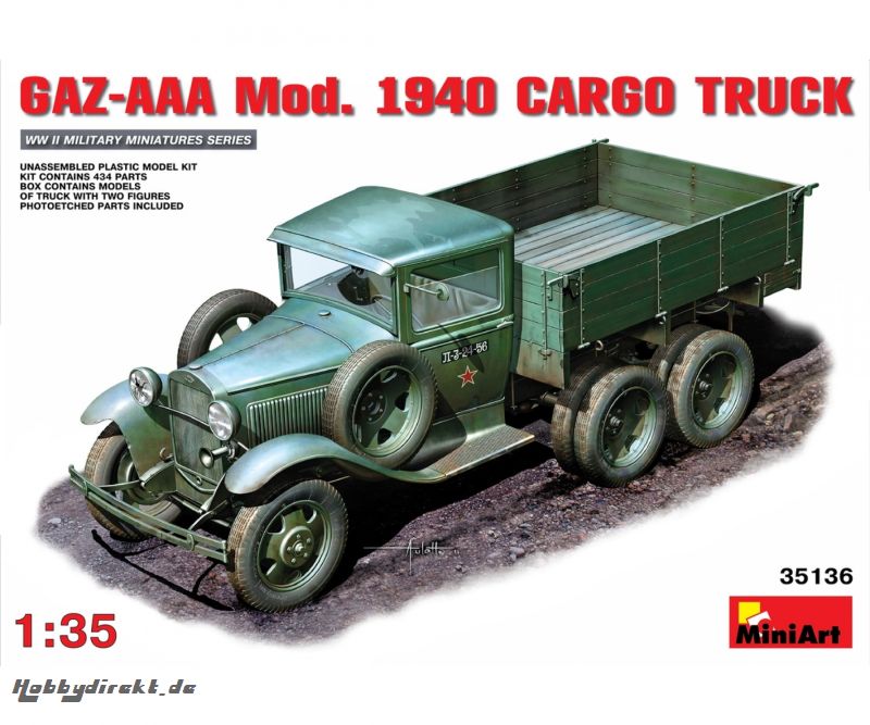 1:35 GAZ-AAÐ Mod. 1940 Transport-LKW (2) Carson 35136 550035136