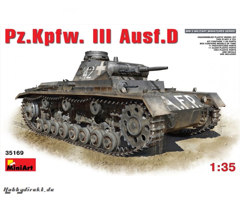 1:35 Pz.Kpfw. III Ausf. D Carson 35169 550035169