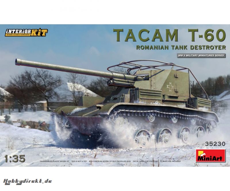 1:35 Tacam T-60 Rom. Jagdpanzer Interie. Carson 35230 550035230