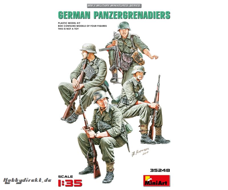 1:35 Fig. Dt. Panzergrenadiere (4) Carson 35248 550035248