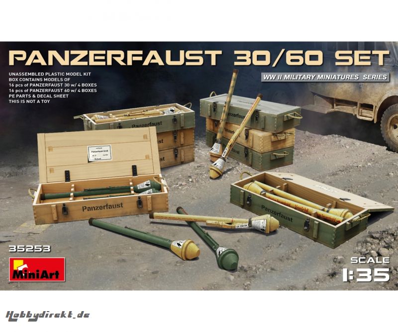 1:35 Panzerfaust 30/60 Set (16+16) Carson 35253 550035253