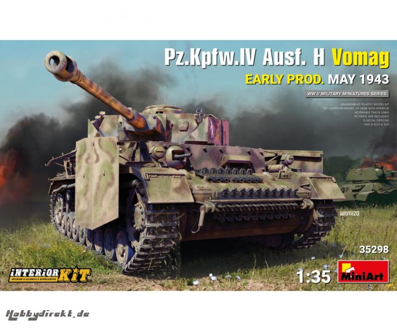 1:35 Dt. Pz.Kpfw.IV Ausf.H (V) Frü. Int. Carson 35298 550035298