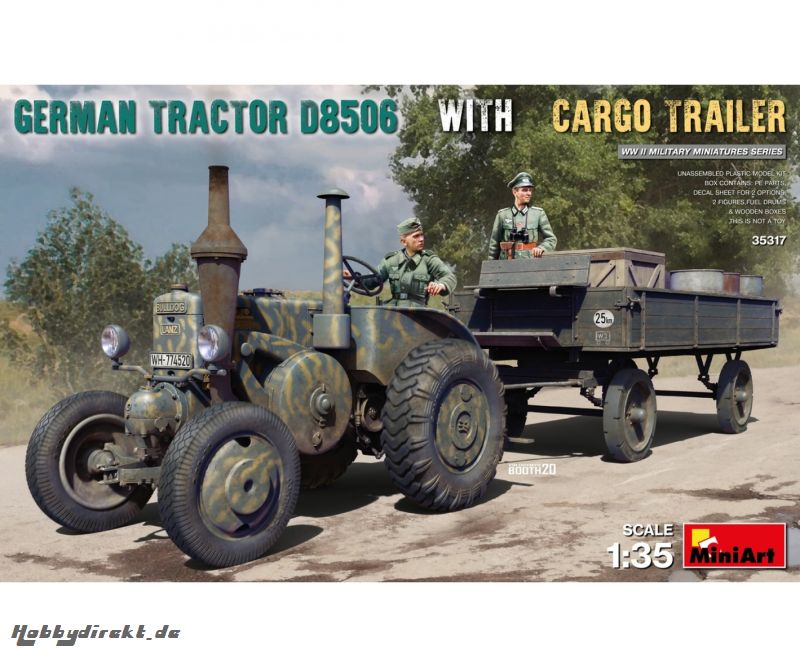 1:35 Dt. Traktor D8506 m.Transportan.(2) Carson 35317 550035317