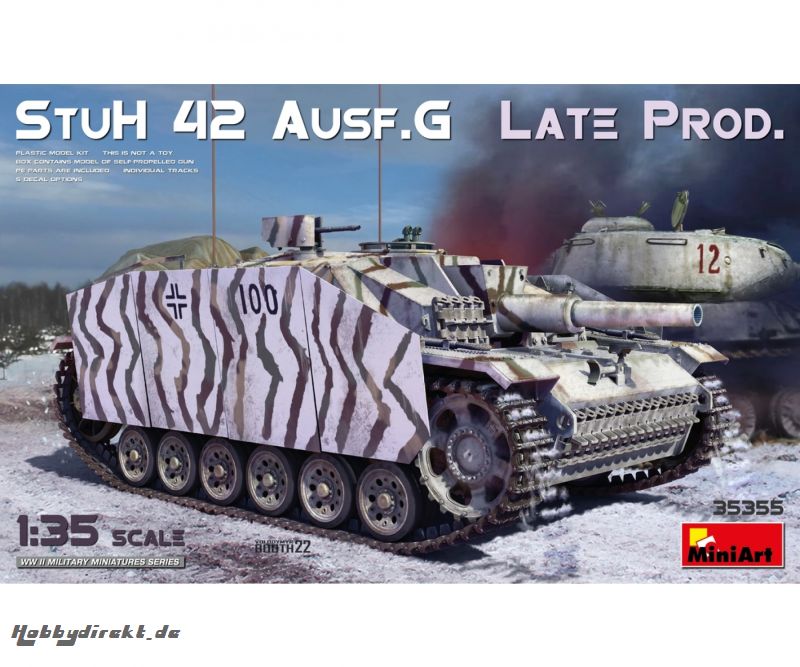 1:35 Dt. StuH 42 Ausf. G Späte Prod. Carson 35355 550035355