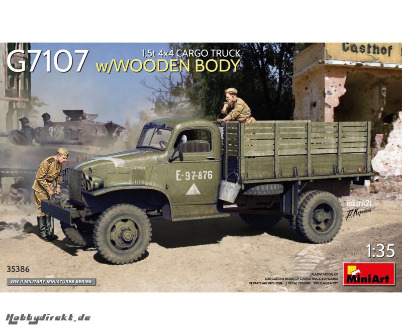 1:35 US Transport-LKW G7107 Holzprit.(2) Carson 35386 550035386