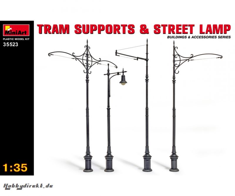 1:35 Tram Oberleitungshal./Straßenlampen Carson 35523 550035523