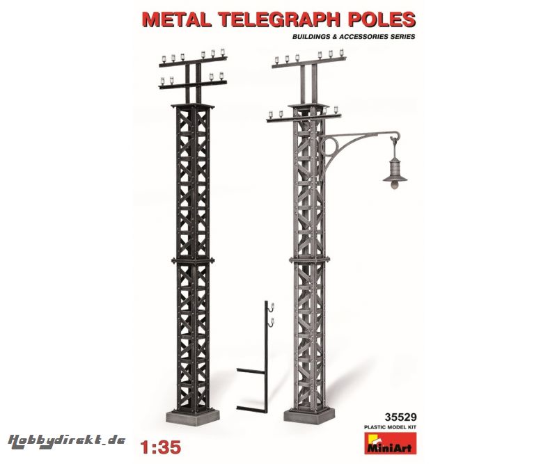 1:35 Telegraphenmasten Metall Carson 35529 550035529