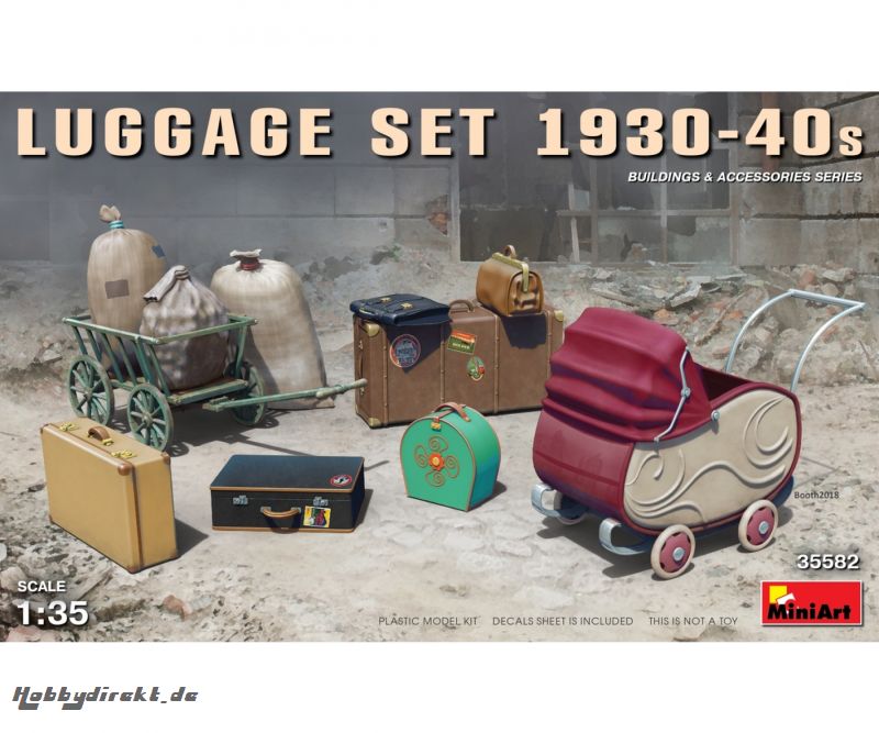 1:35 Gepäck Set 1930-40s Carson 35582 550035582