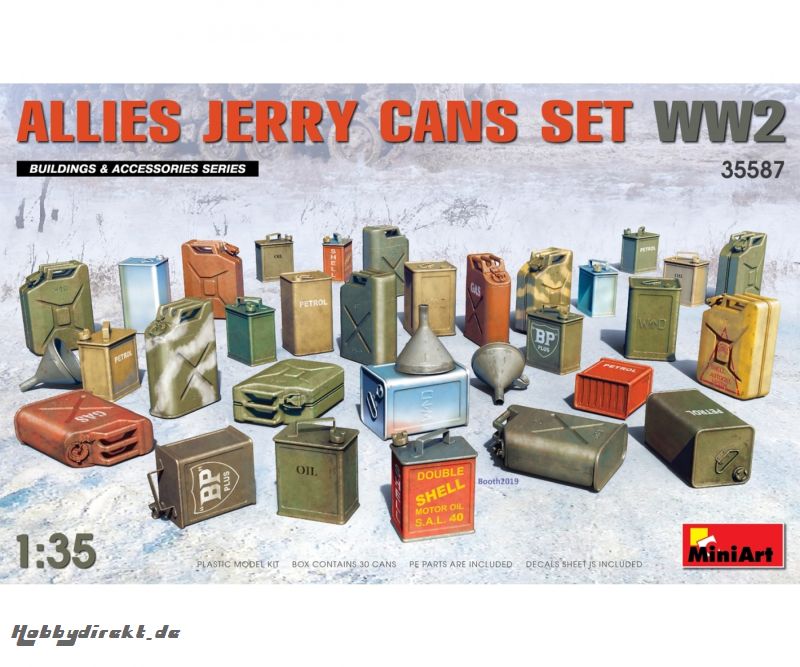 1:35 WW2 Kanister-Set Alliierte (30) Carson 35587 550035587