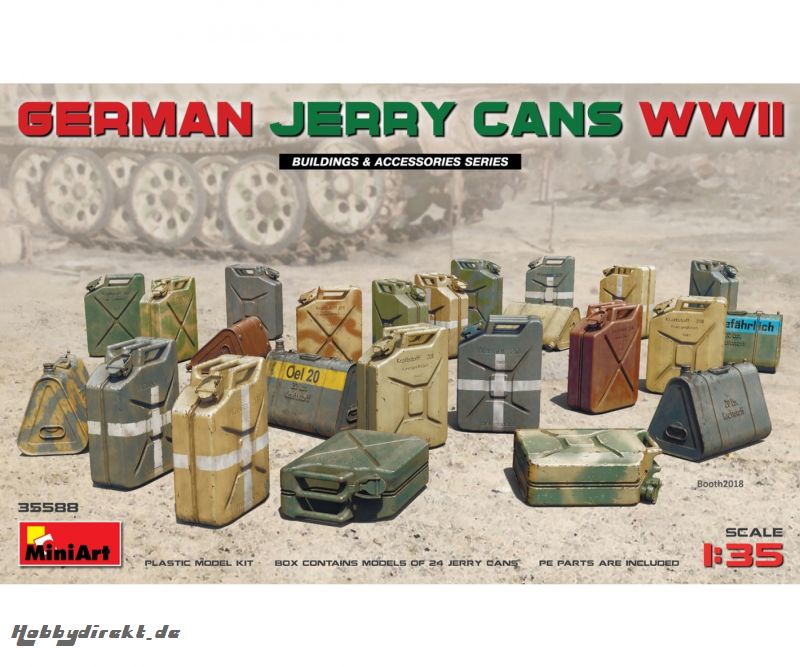 1:35 WW2 Kanister-Set Deut. (24) Carson 35588 550035588