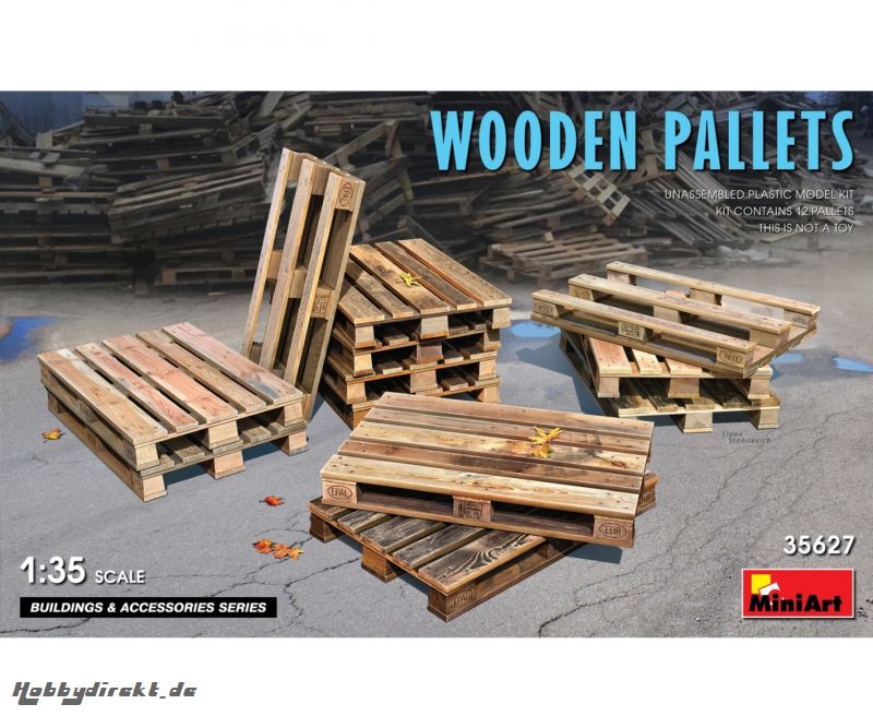 1:35 Holzpaletten (12) Euro Carson 35627 550035627