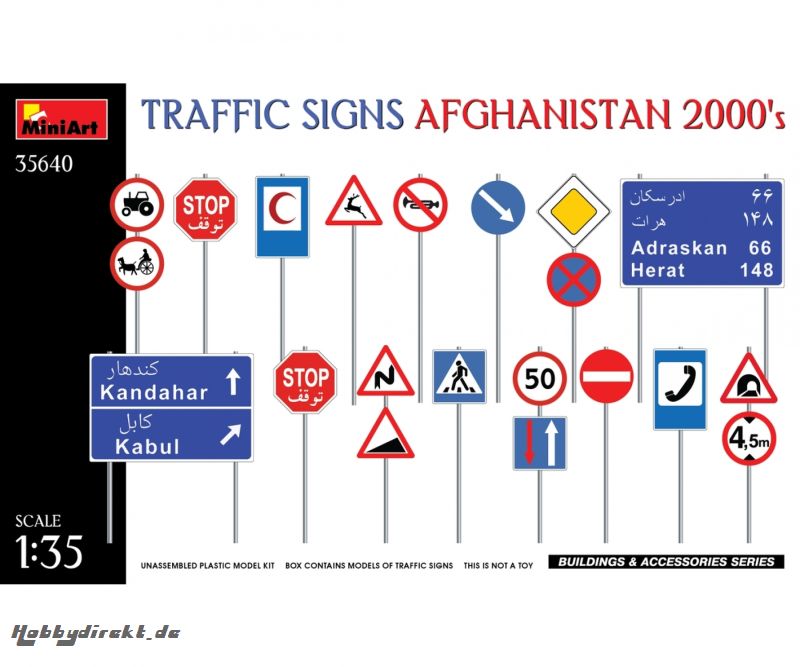 1:35 Verkehrszeichen Afghanistan 2000 Carson 35640 550035640