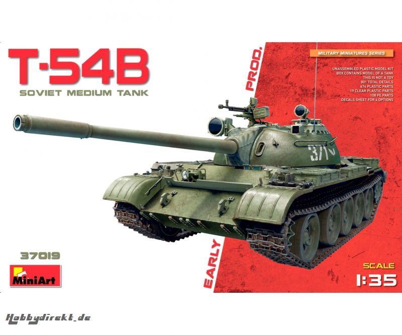 1:35 T-54B Frühe Pro. Sov. Mit. Panzer Carson 37019 550037019