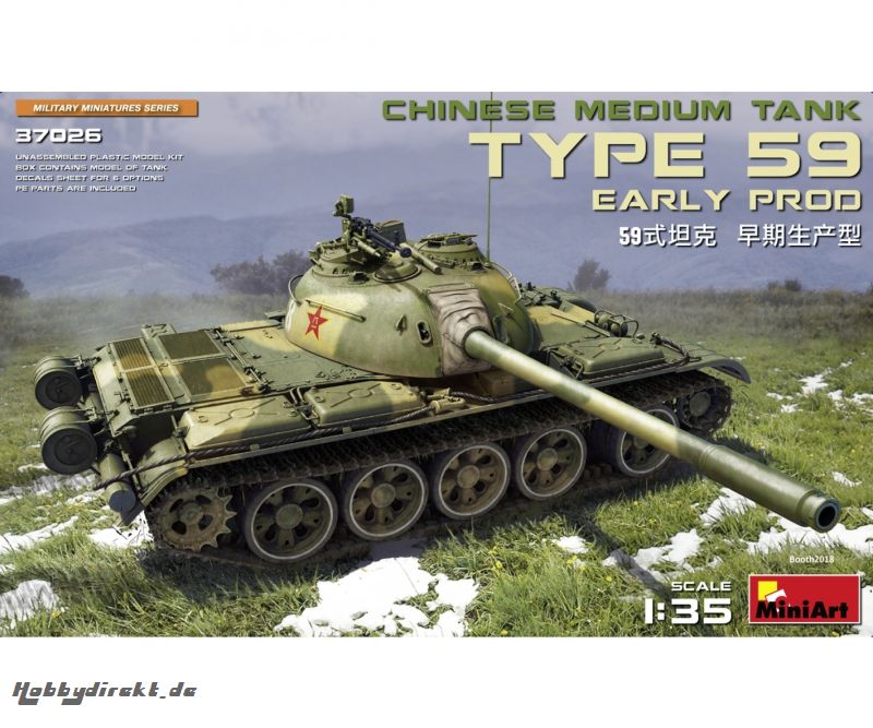 1:35 Type 59 Frühe Pro. Chin. Mit.Panzer Carson 37026 550037026