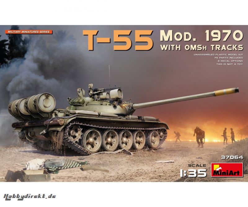 1:35 T-55 Mod. 1970 m. OMSh Kettengl. Carson 37064 550037064