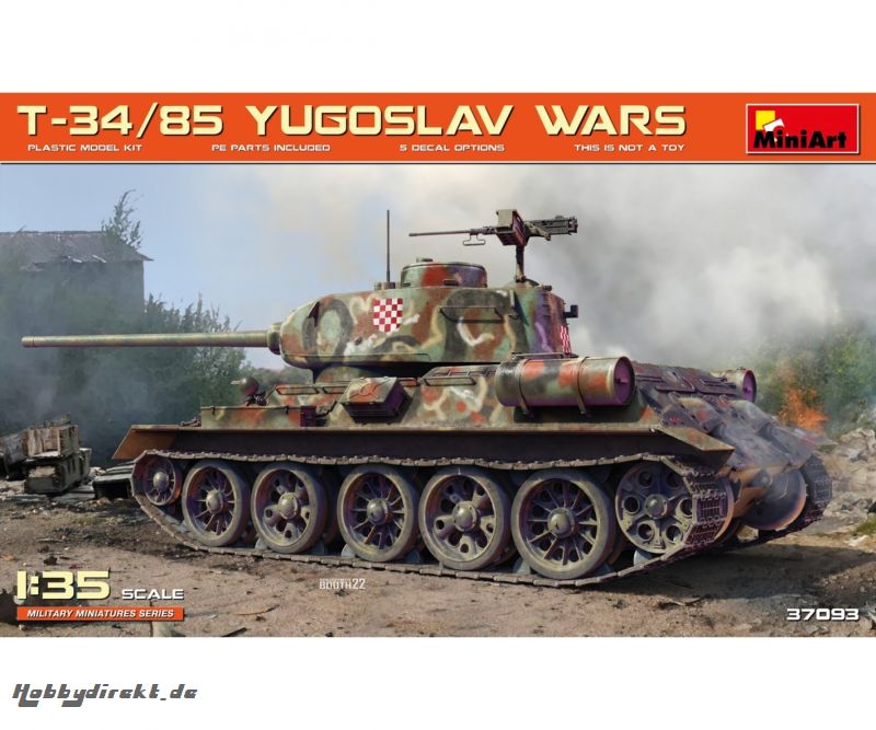 1:35 T-34/85 Jugoslawien Krieg Carson 37093 550037093