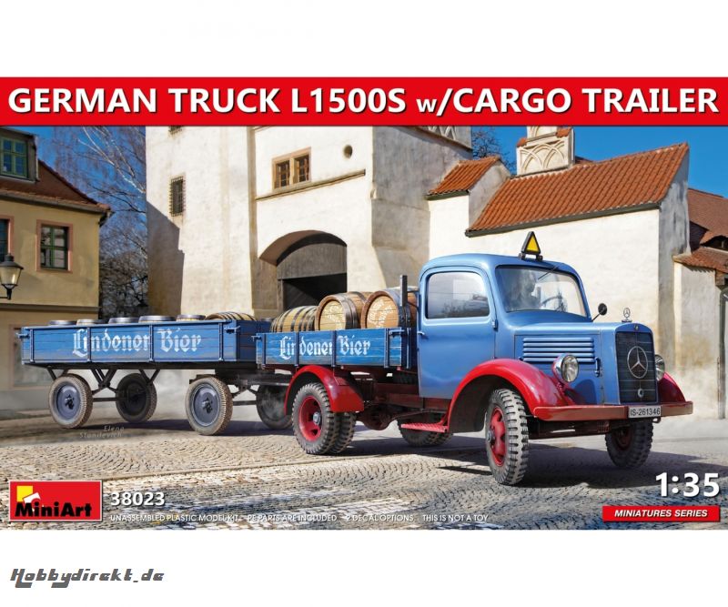 1:35 Dt. LKW L1500S m. Anhänger Carson 38023 550038023