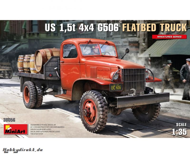 1:35 US 1,5t 4x4 G506 Pritschen-LKW (1) Carson 38056 550038056