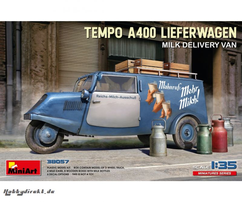 1:35 Tempo A400 Lieferwagen Milch Carson 38057 550038057