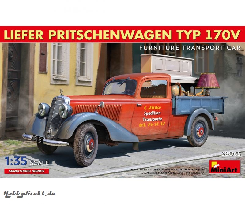 1:35 Lieferwagen Typ 170V m. Möbel Carson 38065 550038065