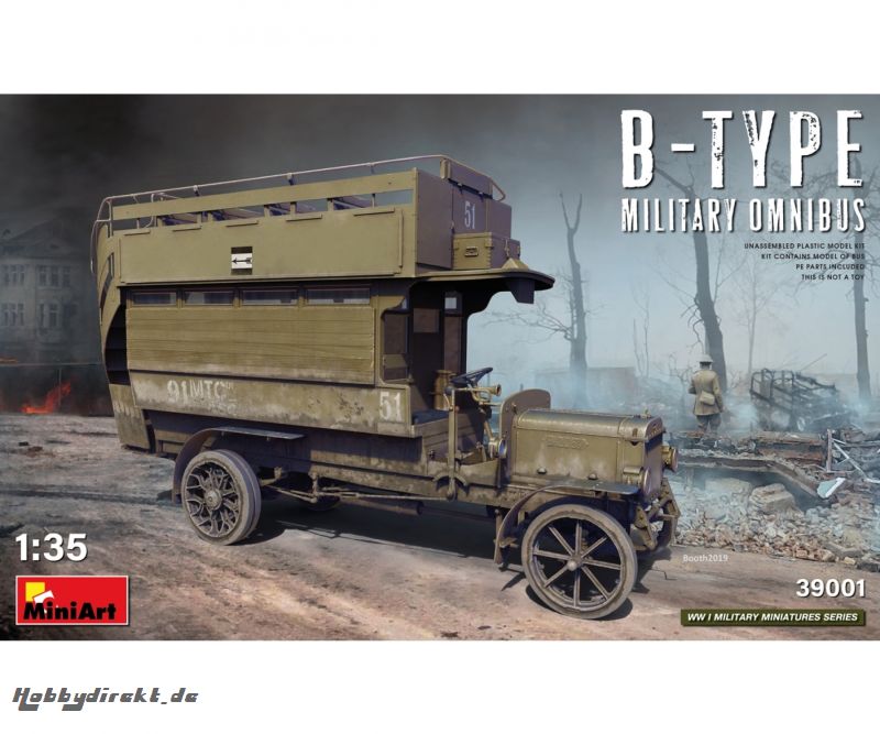 1:35 WWI Militär Omnibus B-Typ Carson 39001 550039001